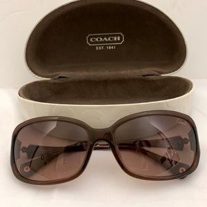 Coach Designer Sunglasses With Case (s2005) Brown